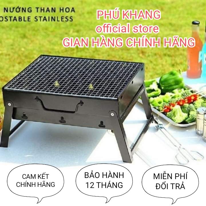 Bếp nướng than hoa ngoài trời vuông Phú Khang