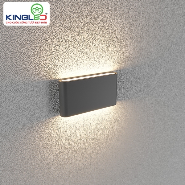 Đèn led gắn tường lwa8011-m-bk/wh kingled