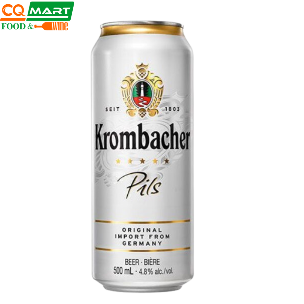 Bia krombacher pils 4.8% lon 500ml