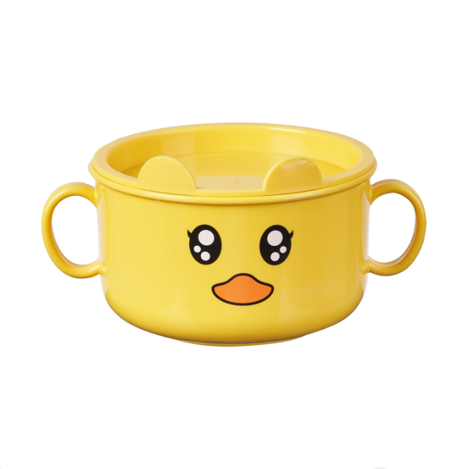 Khay ăn dặm kiểu nhật hình gà vàng giúp bé ăn ngon miệng bamena AD11