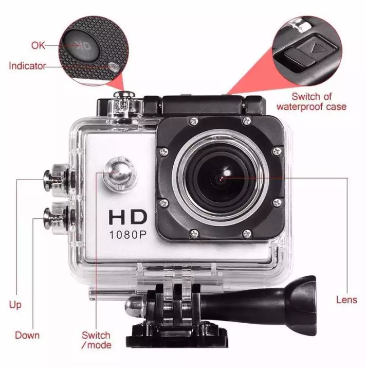 [ xả hàng ] camera hành trình 2.0 full hd 1080p cam a9 - camera hành trình chống nước - camera hành trình xe máy phượt 3