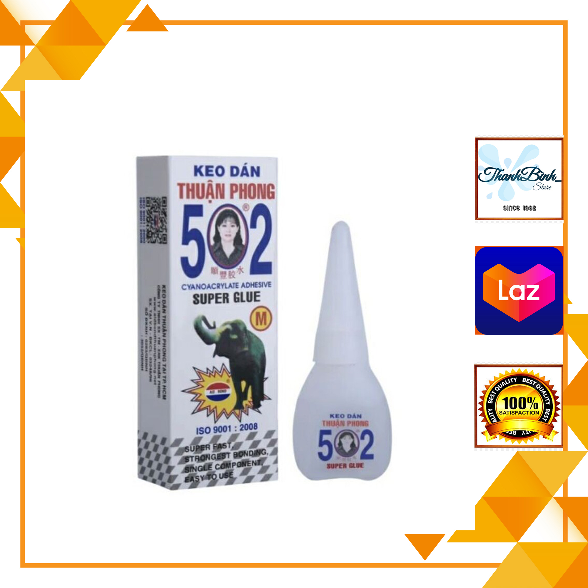 Combo 2 lọ- keo dán 502 siêu dính/ loại nhỏ