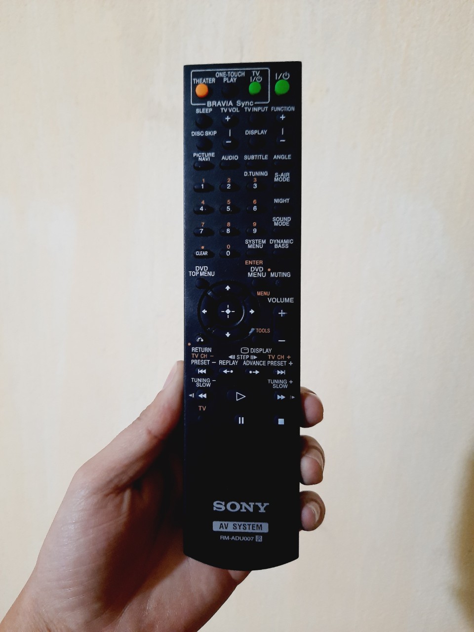 _ Remote điều khiển dàn âm thanh Sony RM- ADU007 - Hàng mới chính hãng