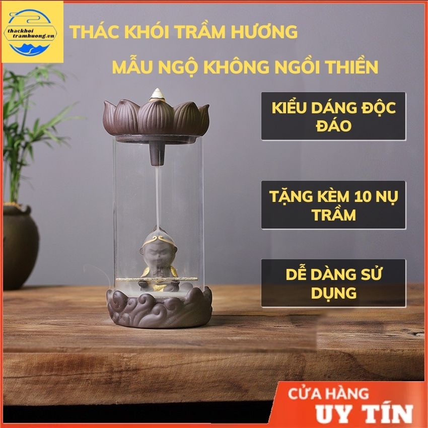 Thác khói trầm hương Mẫu Ngộ Không Ngồi Thiền, Tháp khói trầm hương đẹp