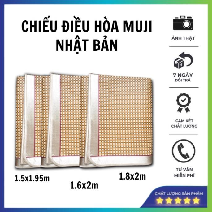 Chiếu điều hòa muji nhật bản cao cấp - kèm 2 vỏ gối - hàng loại 1