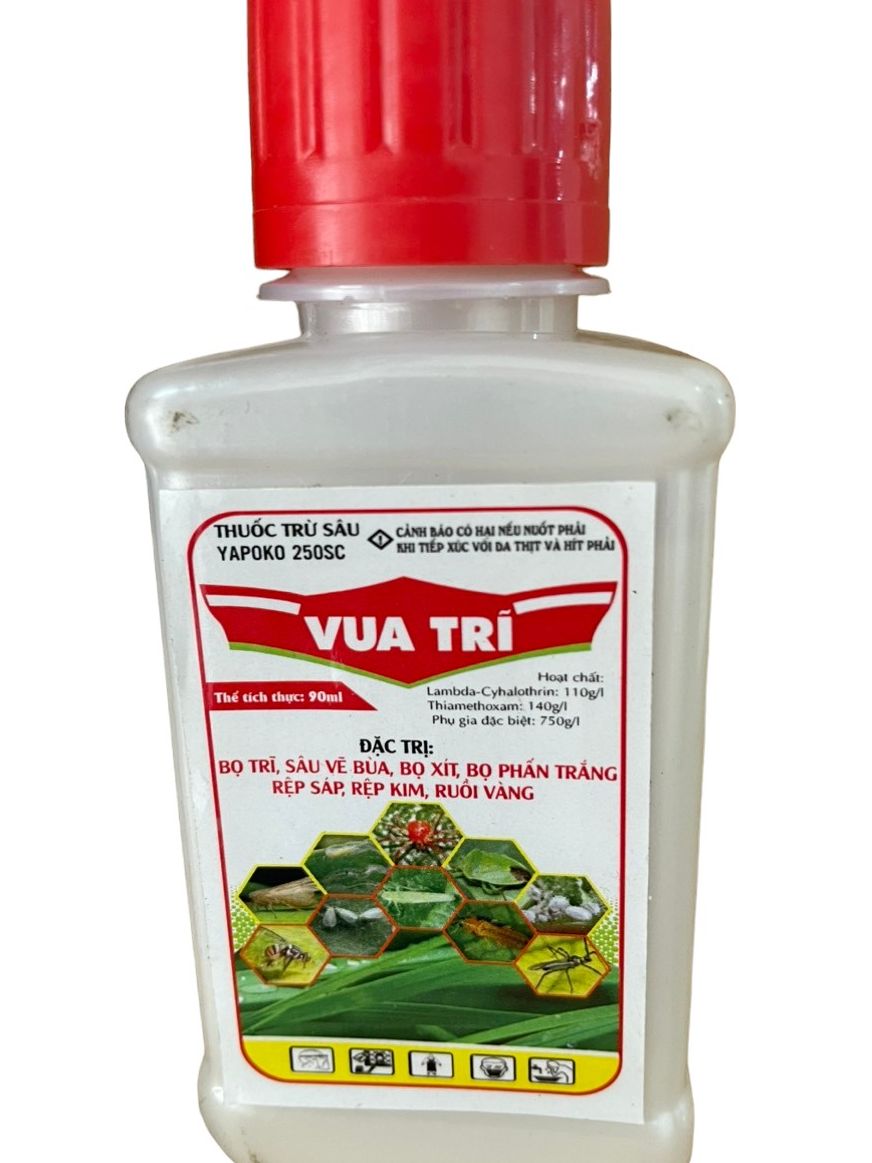 Thuốc trừ sâu hiệu Vua Trĩ 90ml; nội hấp, lưu dẫn mạnh; trừ bọ trĩ, sâu vẽ bùa, bọ xít, bọ phấn trắng, ruồi vàng, rệp sáp, rệp kim