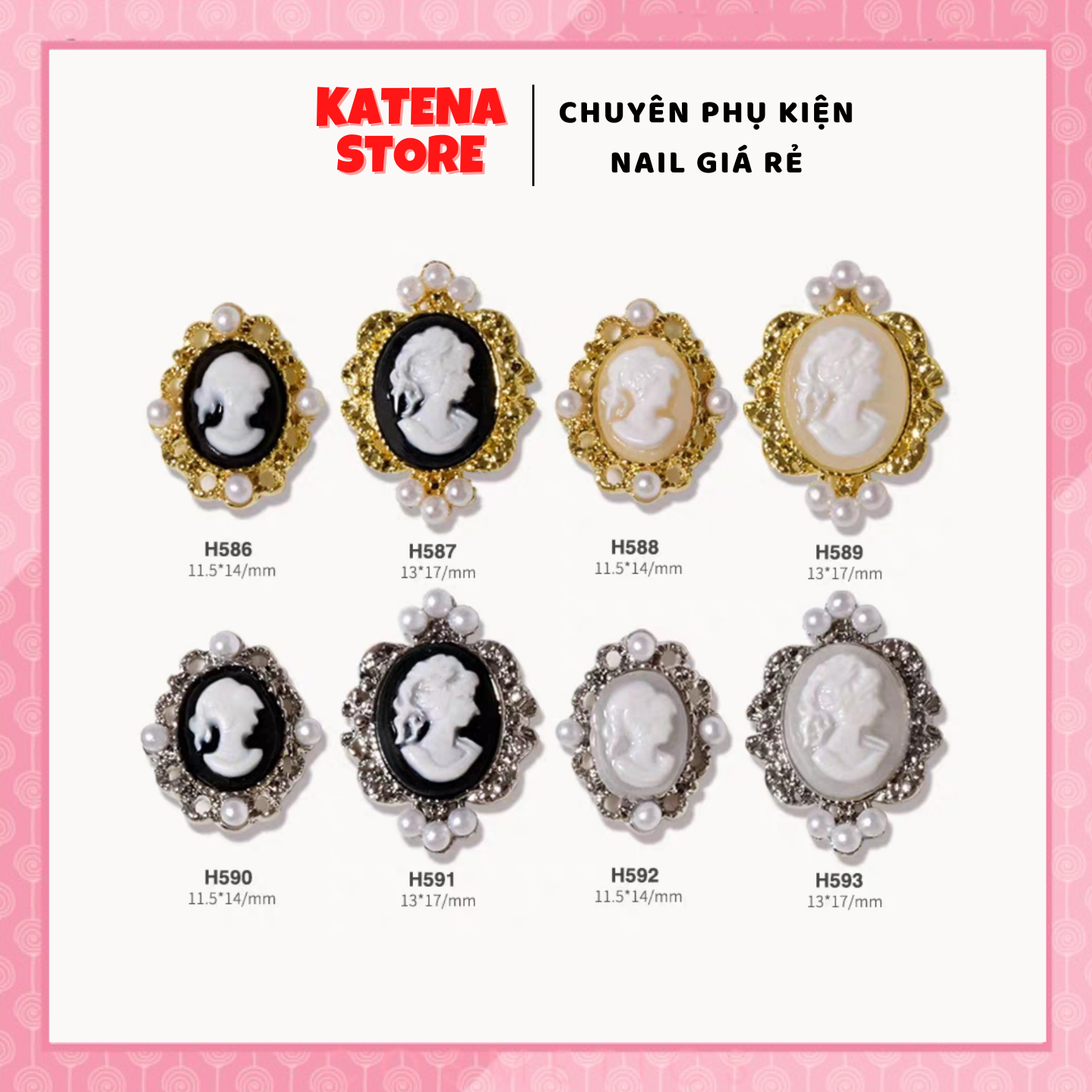 Charm thiên thần, cô gái trang trí nail