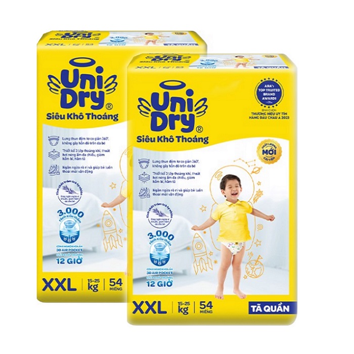 Combo 2 gói tã quần unidry size xxl54