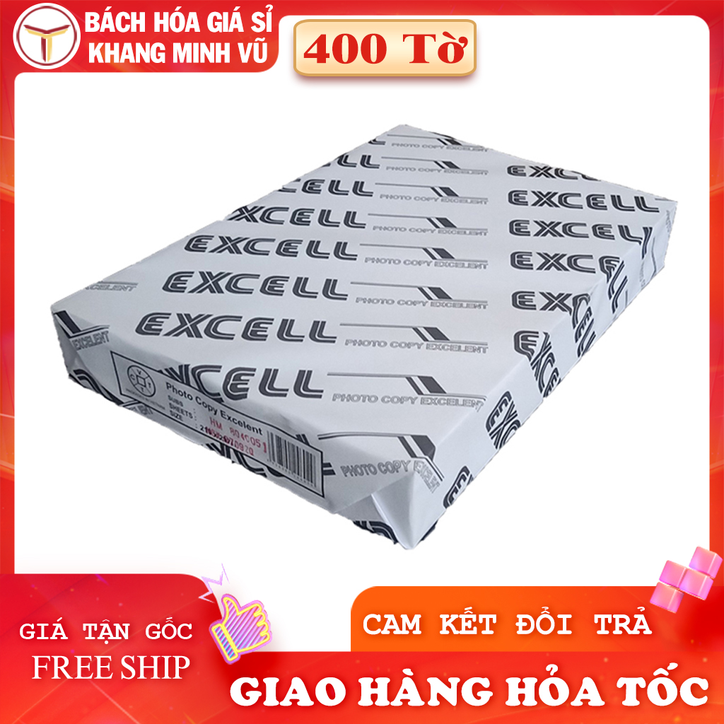 Giấy A4 Excel 80gsm Xấp 400 Tờ Nhập Khẩu Thái Lan