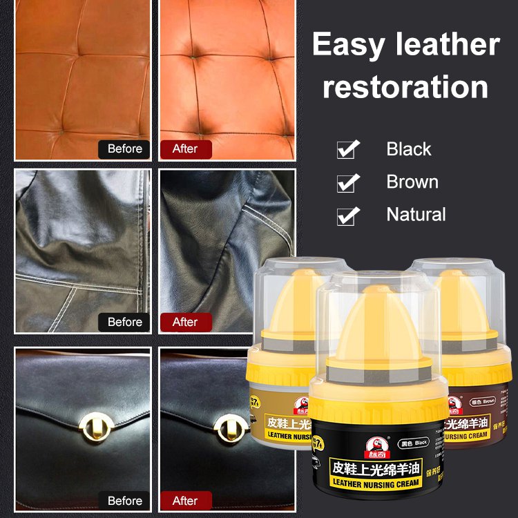 luoaa01 Leather shoe polishing sheep oil, leather care oil, leather repair cream