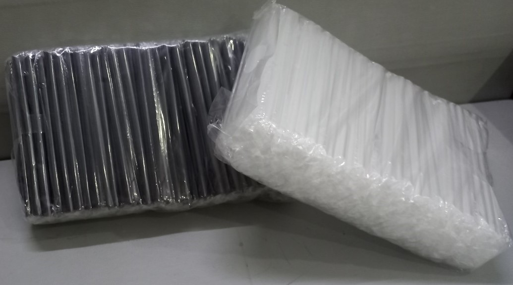 1kg ống hút trà sữa - phi 12 có màng bọc -