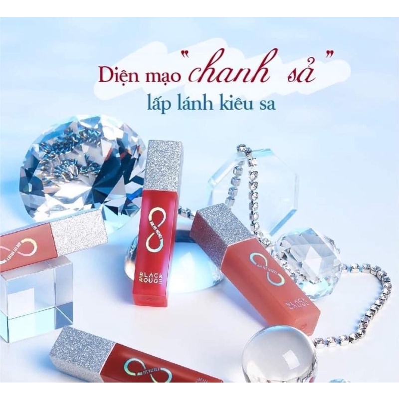 Son kem lì black rouge ver 8 a12, a06, a03 chính hãng siêu mịn- thỏi son môi black rouge air fit velvet tint