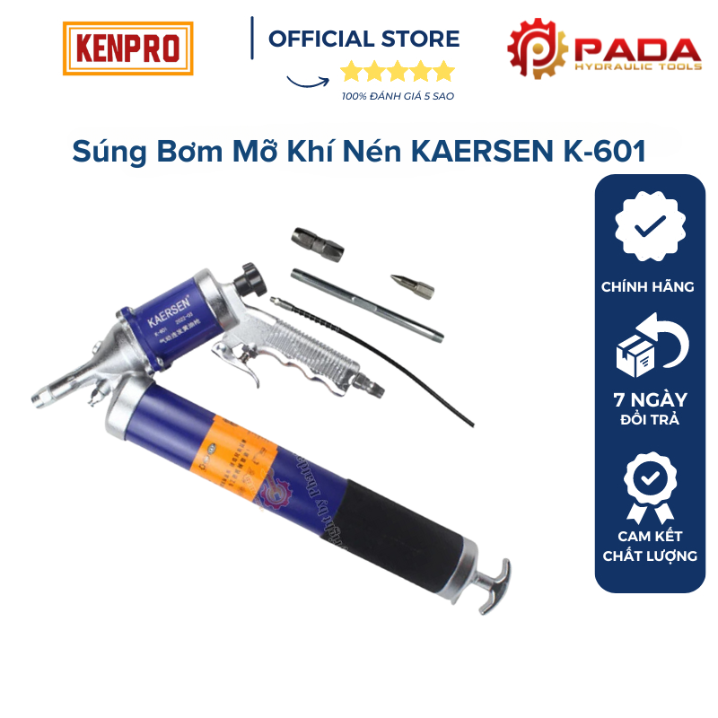 Súng bơm mỡ khí nén kaersen k-601