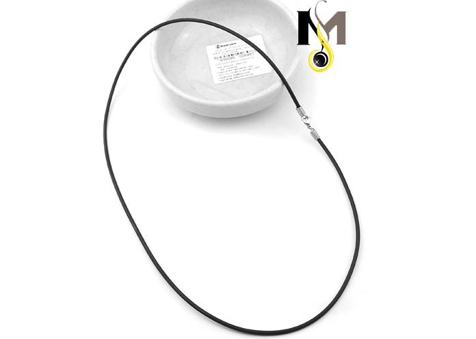 DÂY CHUYỀN/ VÒNG CỔ NAM CAO SU 2LY KHÓA INOX KHÔNG ĐEN rẻ đẹp, thời trang