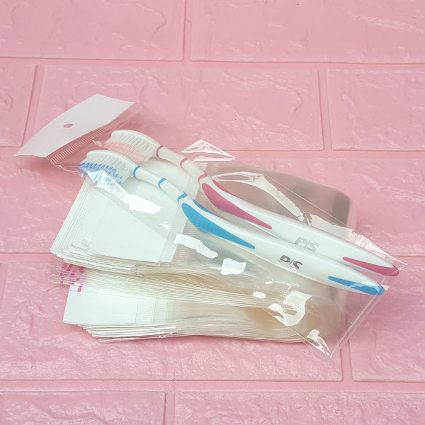 500g Túi Opp dán mép (Treo) 7x20cm (+ 4cm + 4cm) - Túi ni lông băng keo dán miệng - Bao nilon dán miệng