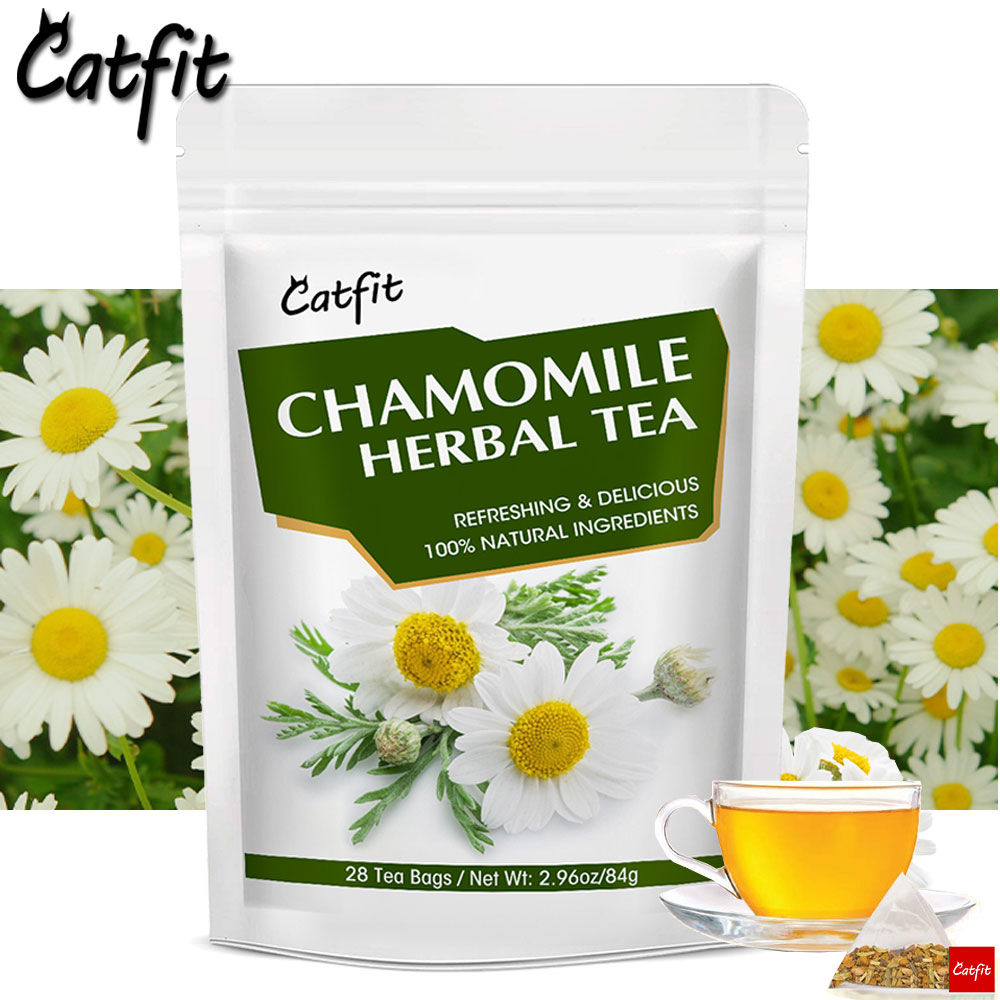CatFit Natural Relieve Cough Chamomile Tea Stress Relief&Help sleep Beauty
