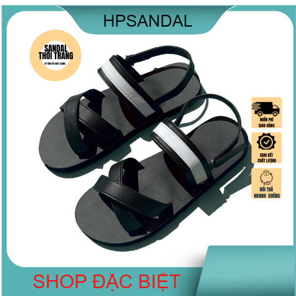 Dép quai hậu học sinh nữ nam quai chéo có hâu dép sandal nữ đi học full size 30 đến 44