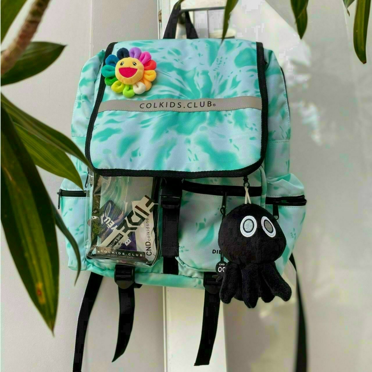 Balo colkids Nam Nữ Xanh Loang phản quang