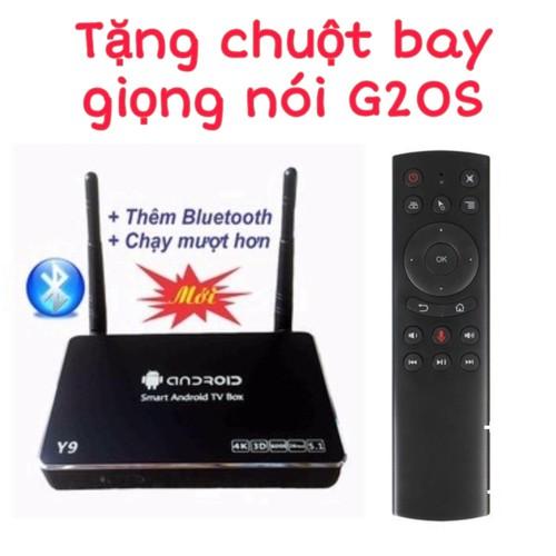 Tv box y9 ram 2g rom 8g tặng chuột bay giọng nói g20s - y9 + g20s