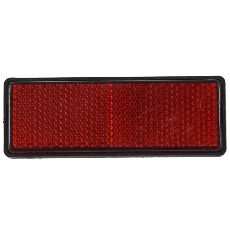 rectangle red reflectors universal for motorcycles atv bikes dirt bikes 7