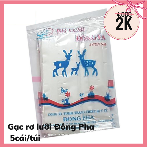 Gạc rơ lưỡi đông pha - 5 chiếc/gói - con iu shop mẹ và bé