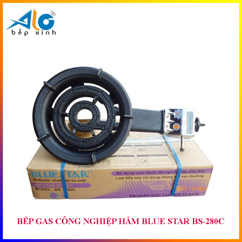 Bếp Gas Công Nghiệp hầm Bluestar BS-280C - 280C - nhiều vòng lửa - ALo Bếp xinh