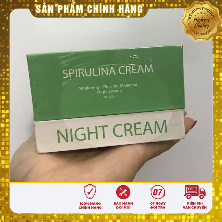 Kem nám tảo đêm lasb beauty night cream