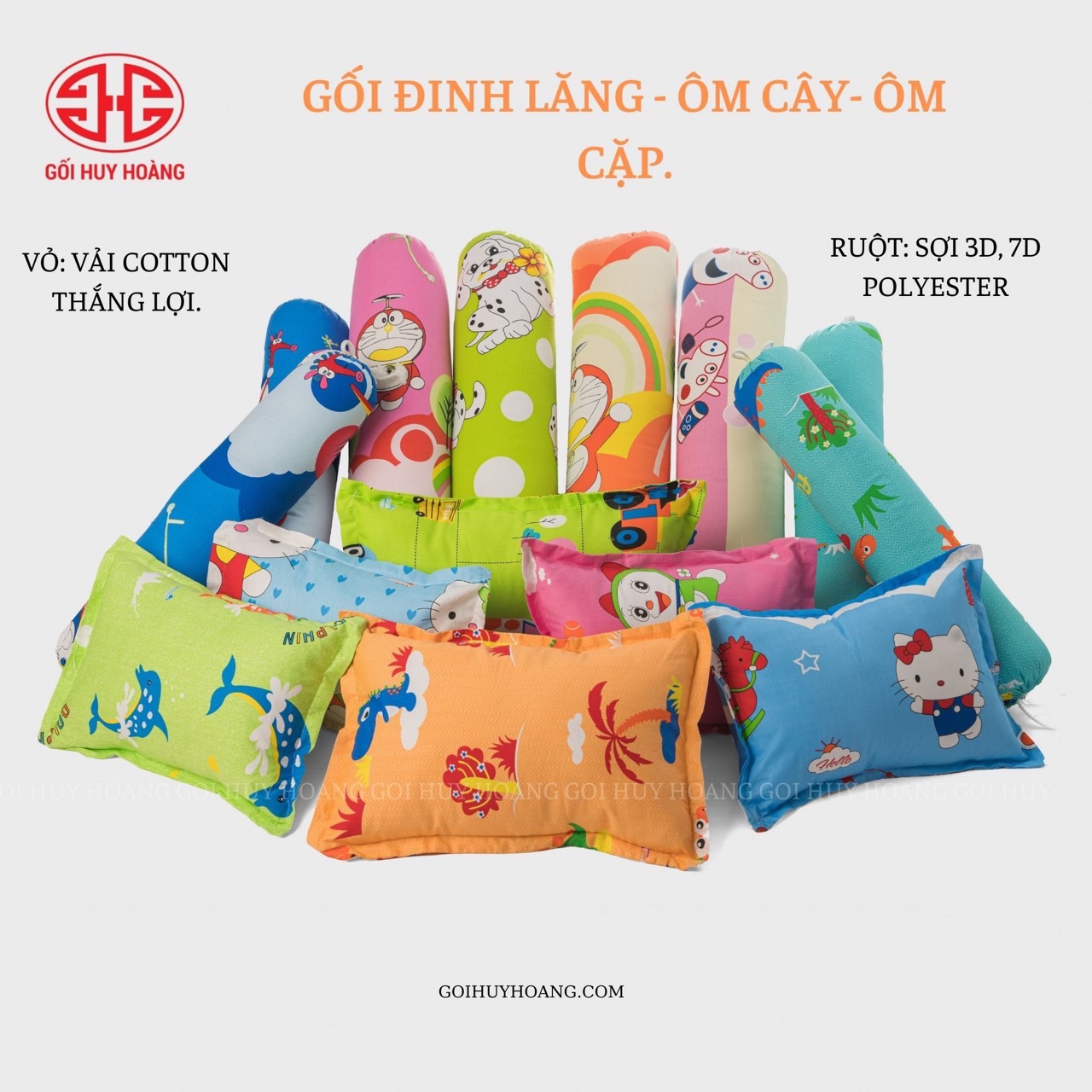Gối đinh lăng cho bé