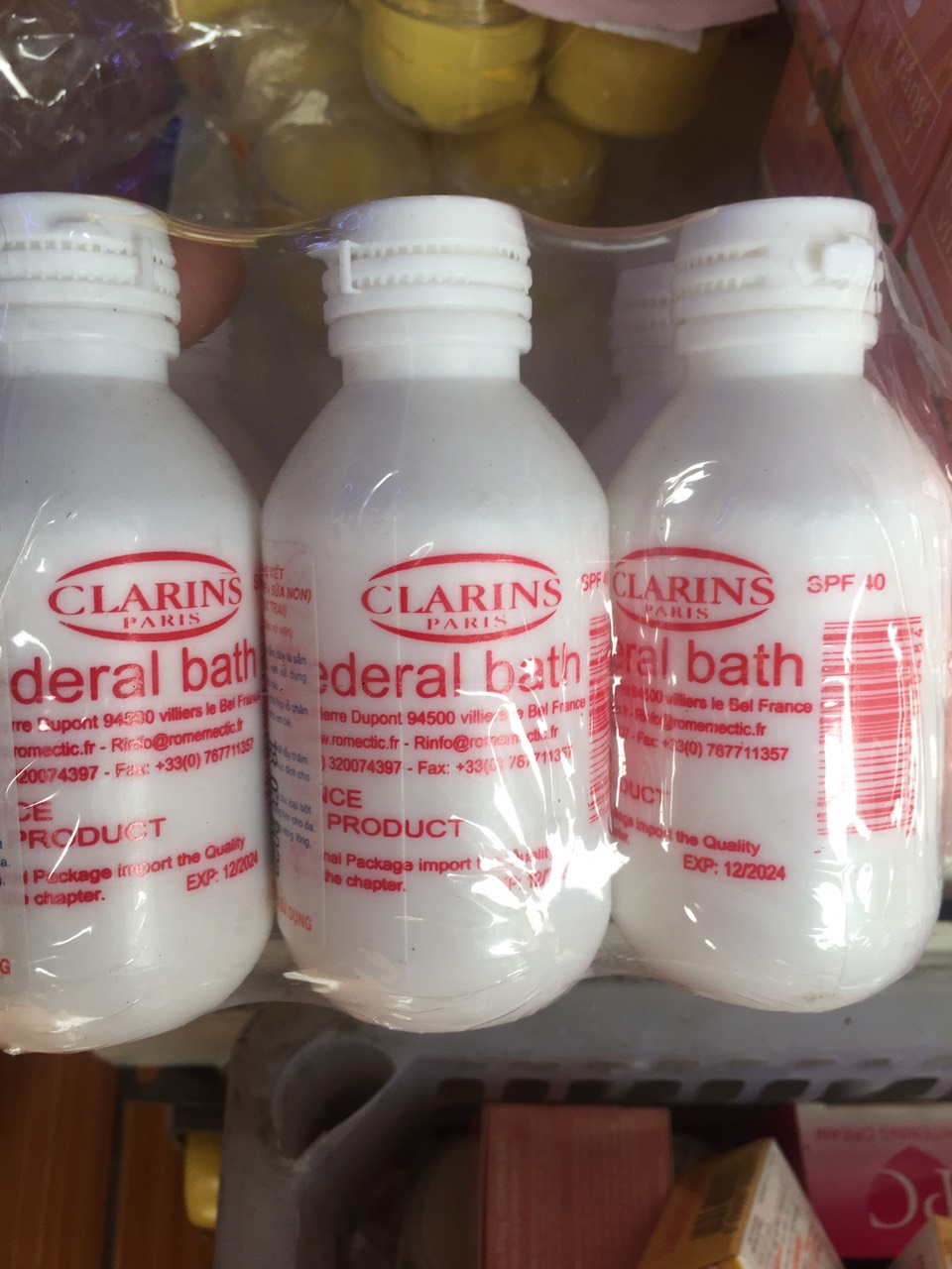 Sữa non kích trắng clarins pháp lốc 6 chai 115g