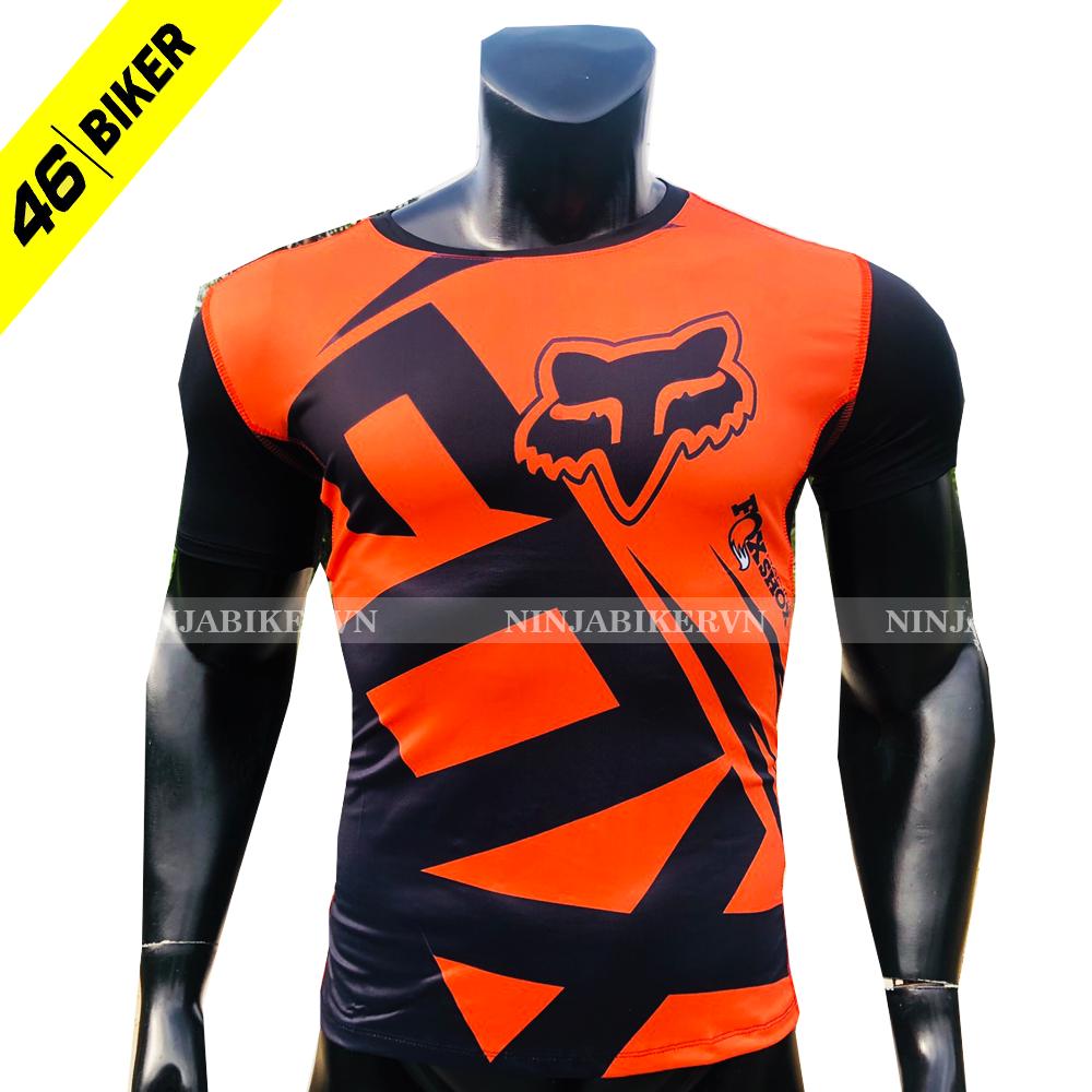 Áo thun xe máy FOX co giãn 4 chiều