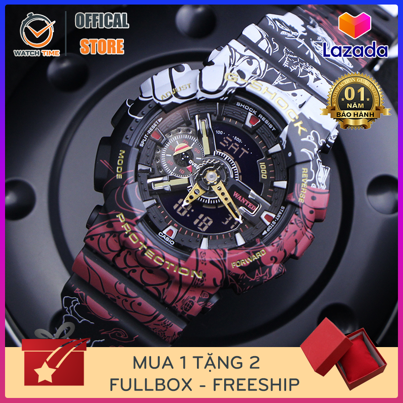 [CAO CẤP + BOX HÃNG] ĐỒNG HỒ G-SHOCK GA-110 PHIÊN BẢN “ONE PIECE – ĐẢO HẢI TẶC” ĐÌNH ĐÁM