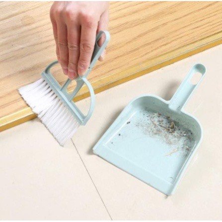 Chổi mini quét bụi đa năng kèm hốt rác - chổi quét bụi ô tô tiện lợi