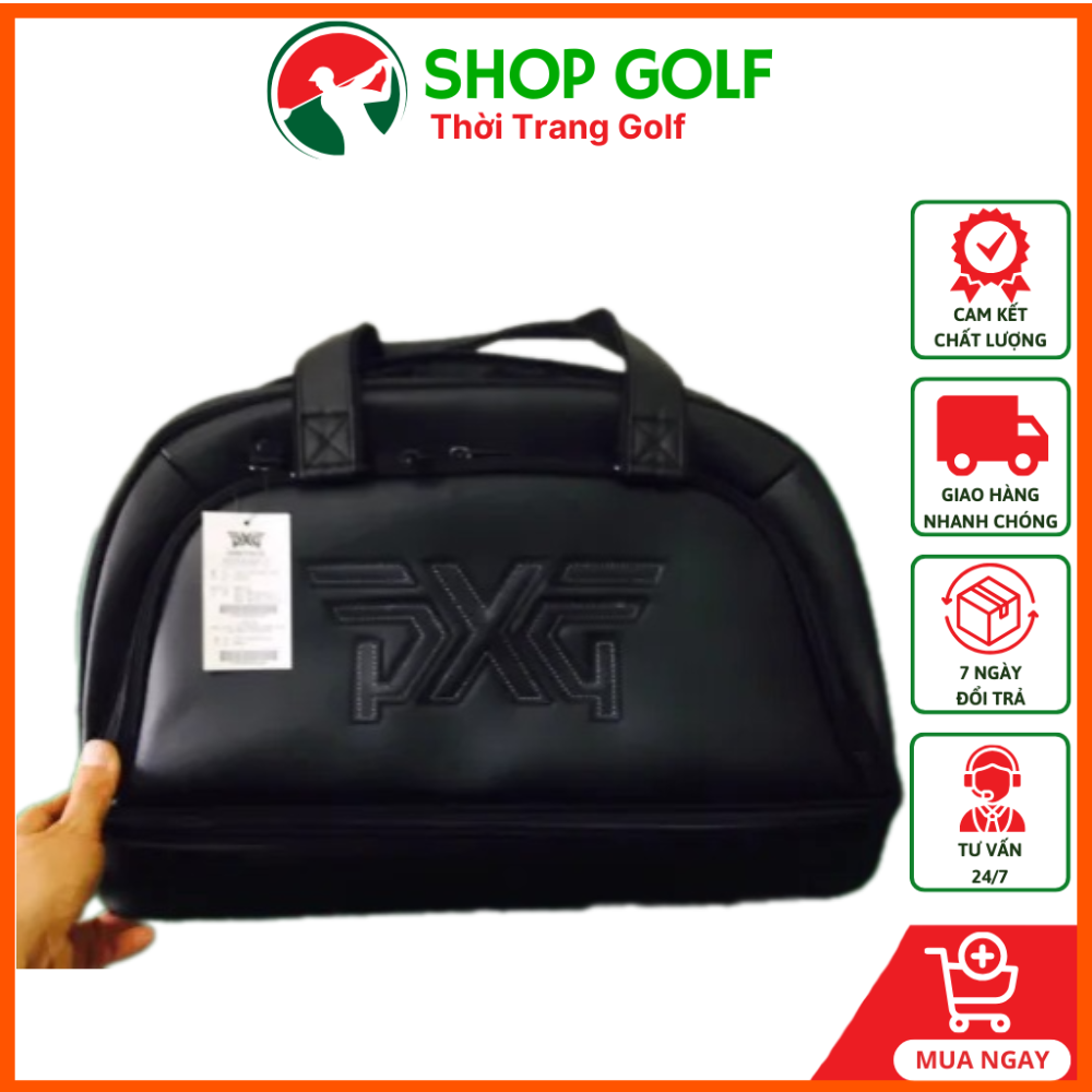 Túi đựng quần áo và giày golf bag pxg chất liệu da, có ngăn để giày - túi xách đựng đồ thể thao - túi đựng đồ chơi golf
