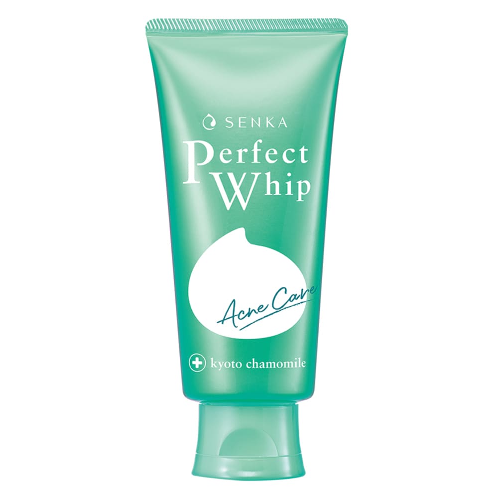 sữa rửa mặt Senka Perfect Whip Acne Care 120g - xanh lá