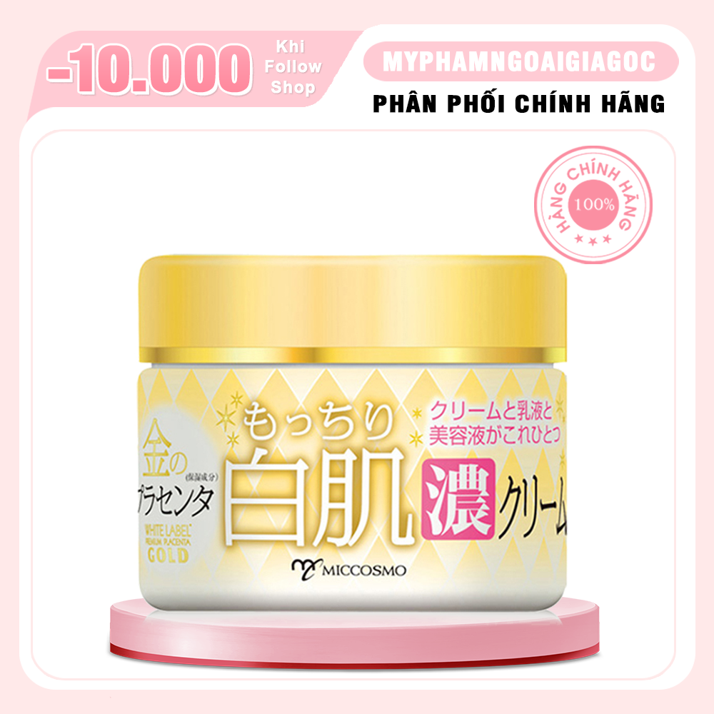 Kem Dưỡng Đậm Đặc Nhau Thai Và Collagen White Label Placenta Rich Gold Cream 60g