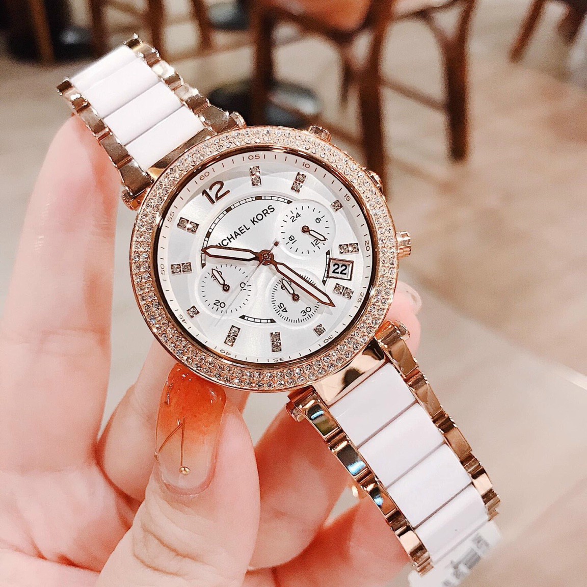 Đồng hồ nữ dây kim loại Michael Kor$ MK5774Size 36mm fullbox - Đồng hồ nữ đẹp - Đồng hồ nữ chống nướcĐồng hồ nữ cao cấp