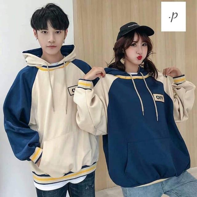 [HCM]Áo Hoodie Nam Nữ Form Rộng Có Mũ Thêu OFF Cá Tính