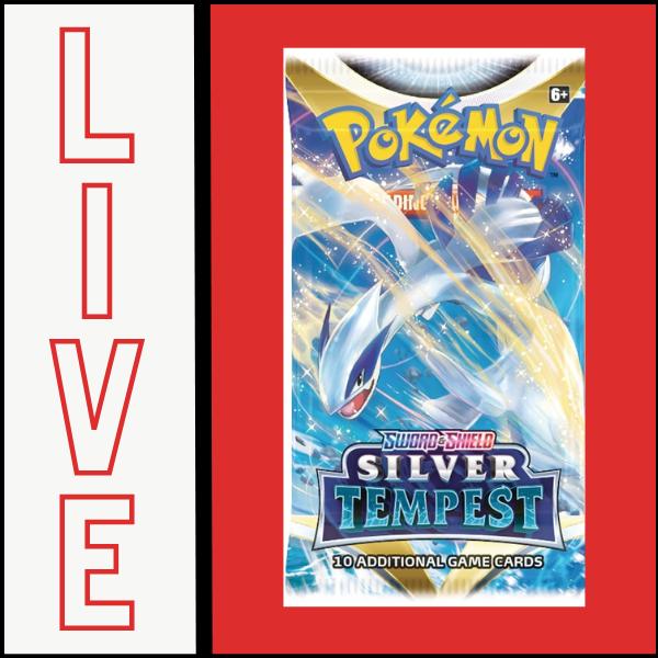 Pokemon Silver Tempest Booster Pack (Live Rip)