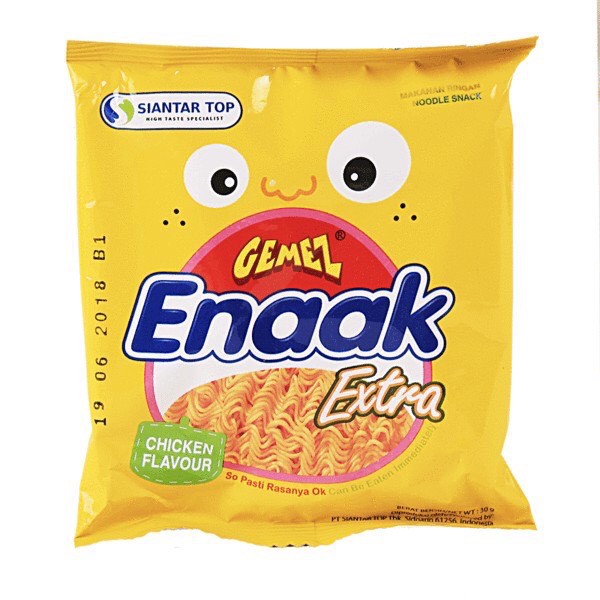 Snack mì tôm Enaak vàng vị gà 30g