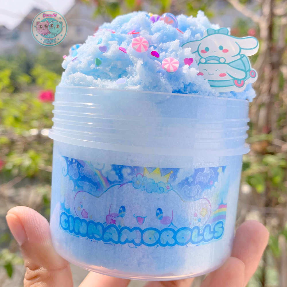 Cinnamaroll cloud slime 200ml - slime mây màu xanh da trời siêu đẹp và mịn