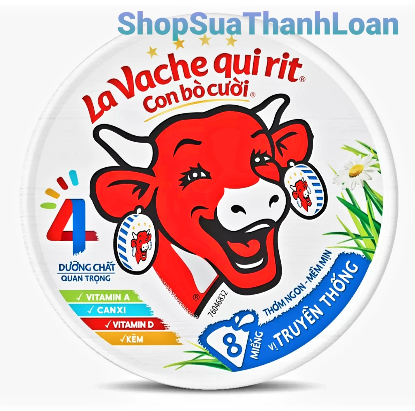 [HSD T2-2024] Phô mai Con Bò Cười hộp 112g (8 miếng)