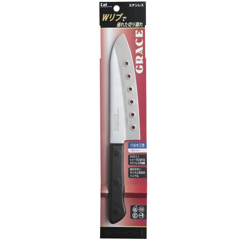 Dao làm bếp đục lỗ Kai Kitchen Knife AZ-5053 165mm  - Nhật Bản