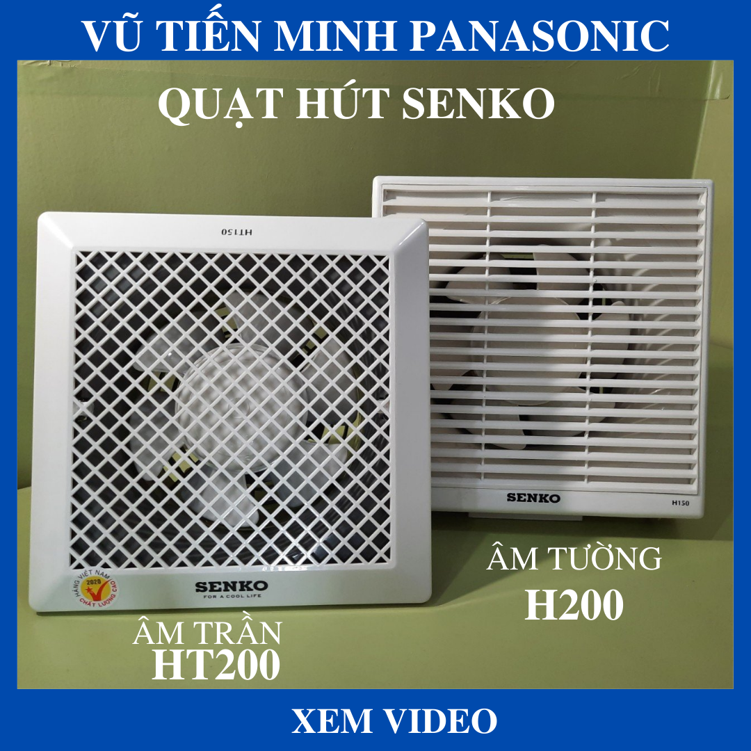 Quạt hút âm trần Senko, quạt hút âm tường Senko thông gió HT250, H250- Chính hãng