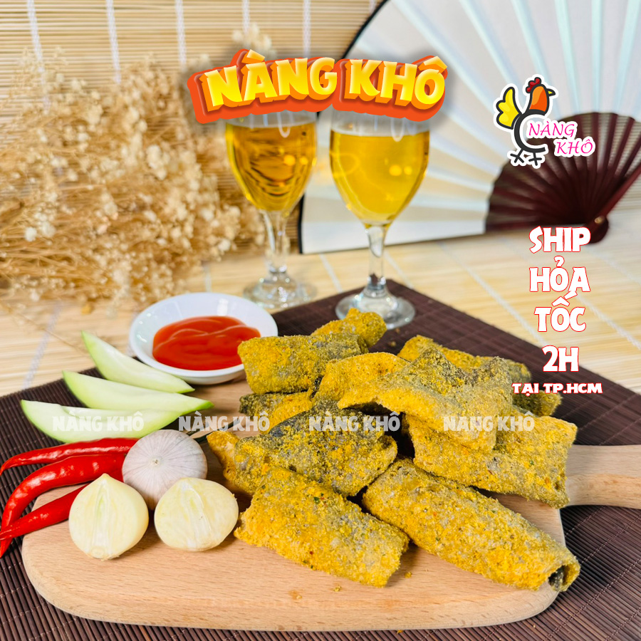 Da cá trứng muối singapore 250gr | đồ ăn vặt nàng khô
