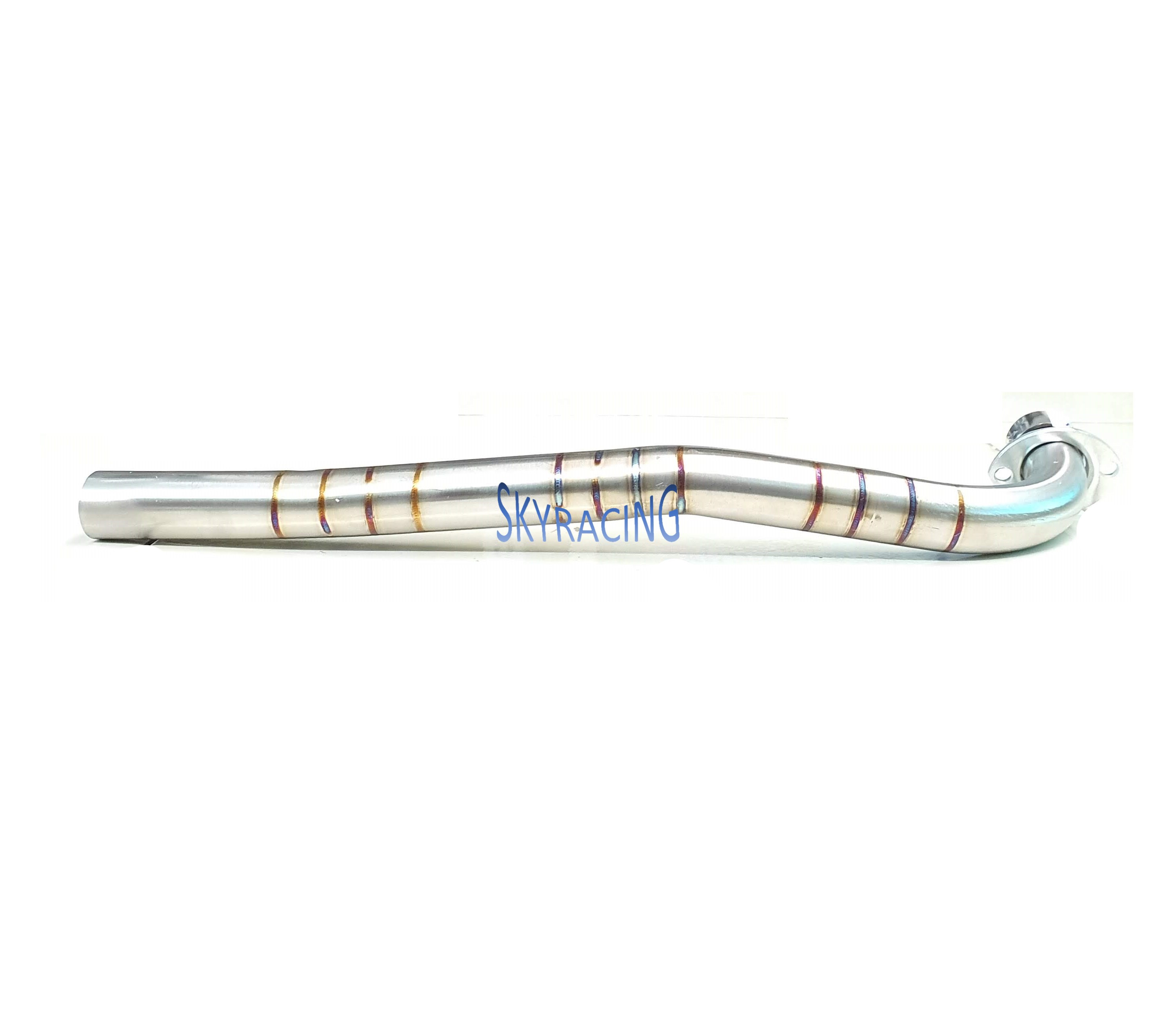 Cổ pô inox 304 gắn cho xe dr, w, rs mối hàn titan