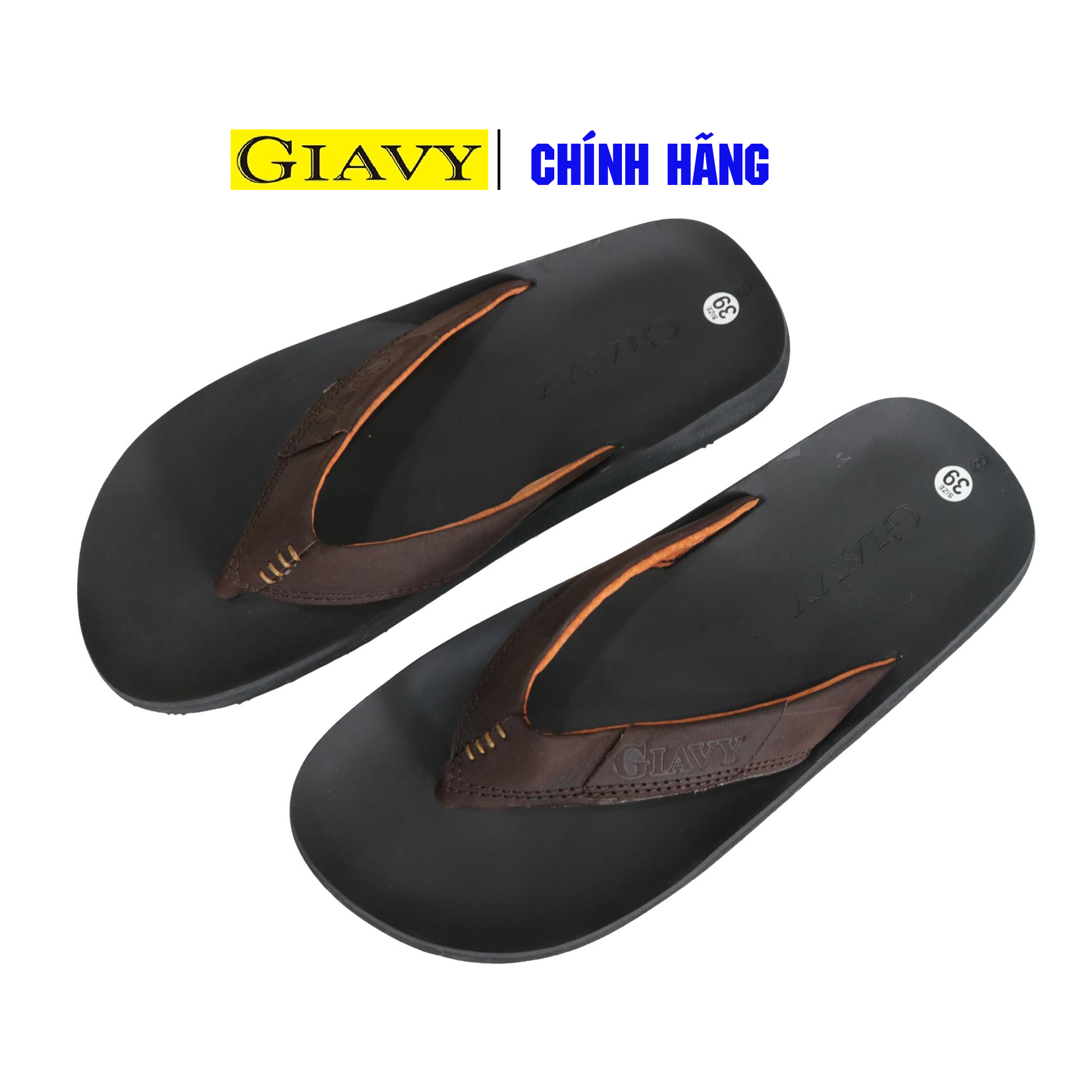 Dép nam giavy quai kẹp da tl218