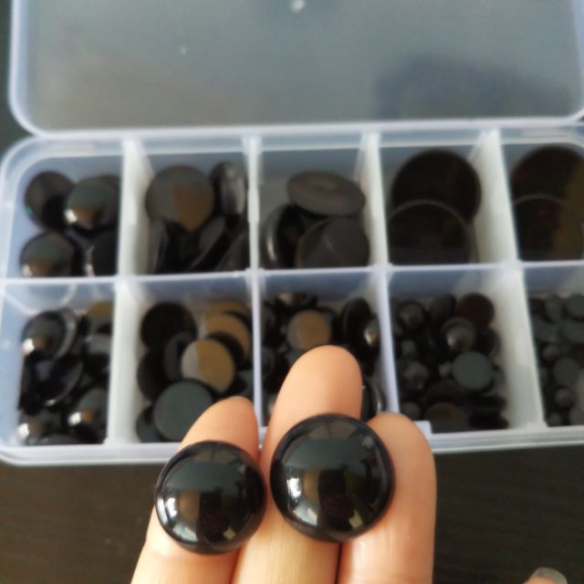 Hộp mắt dán - 120 cái đủ size 6mm-20mm