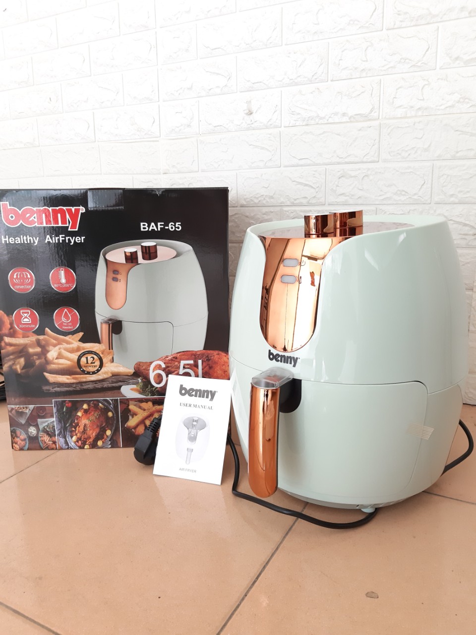 Nồi chiên không dầu Công Nghệ Thái 6.5L Benny BAF-65- Hàng chính hãng