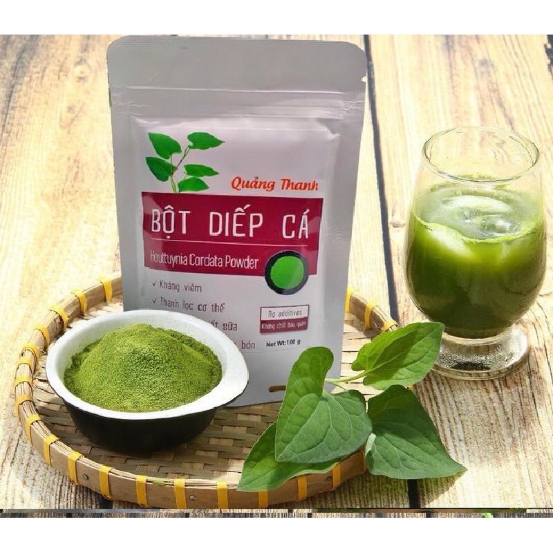 Bột diếp cá sấy lạnh quảng thanh nguyên chất 100%