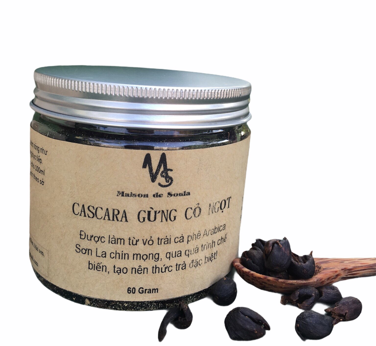 Trà cascara gừng cỏ ngọt từ vỏ trái arabica Sơn La